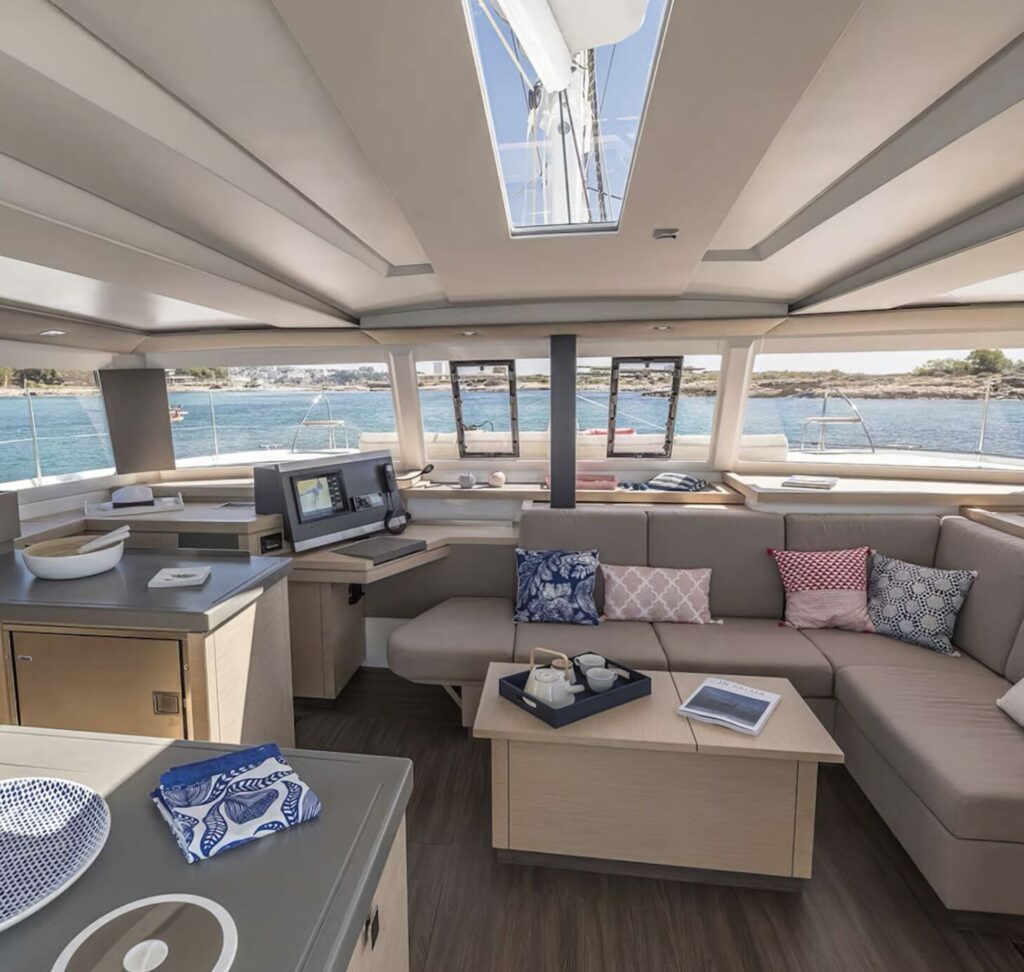 Catamaran saloon