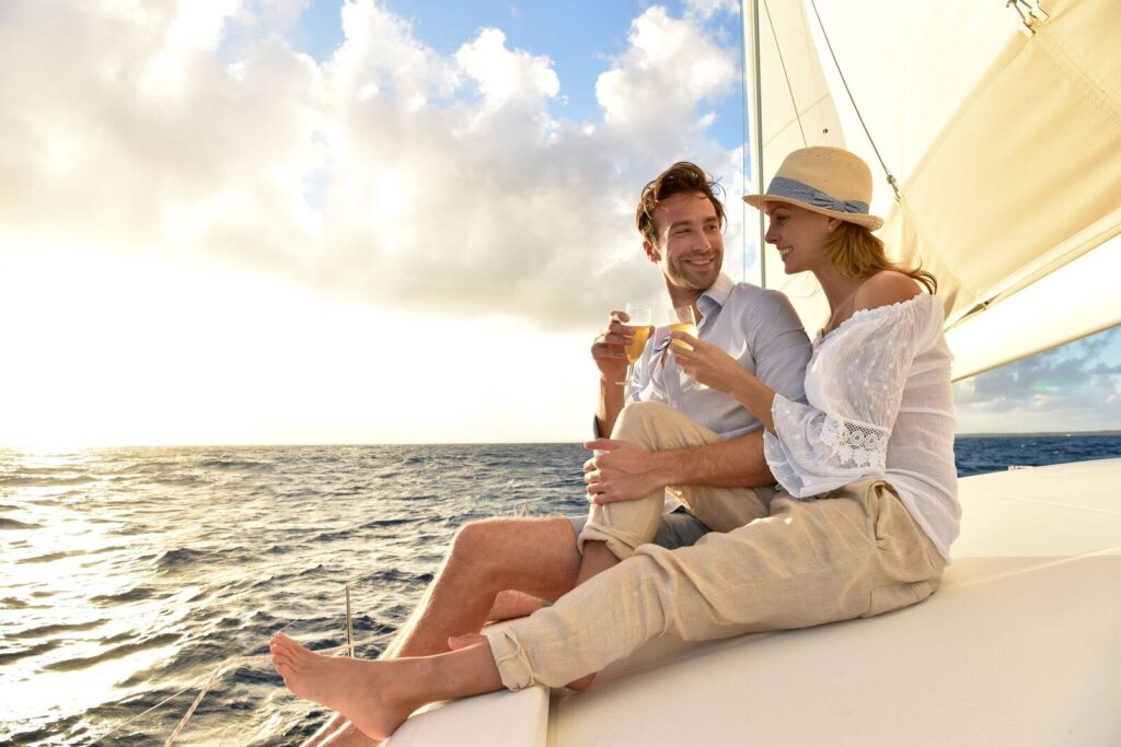 Couple on deck