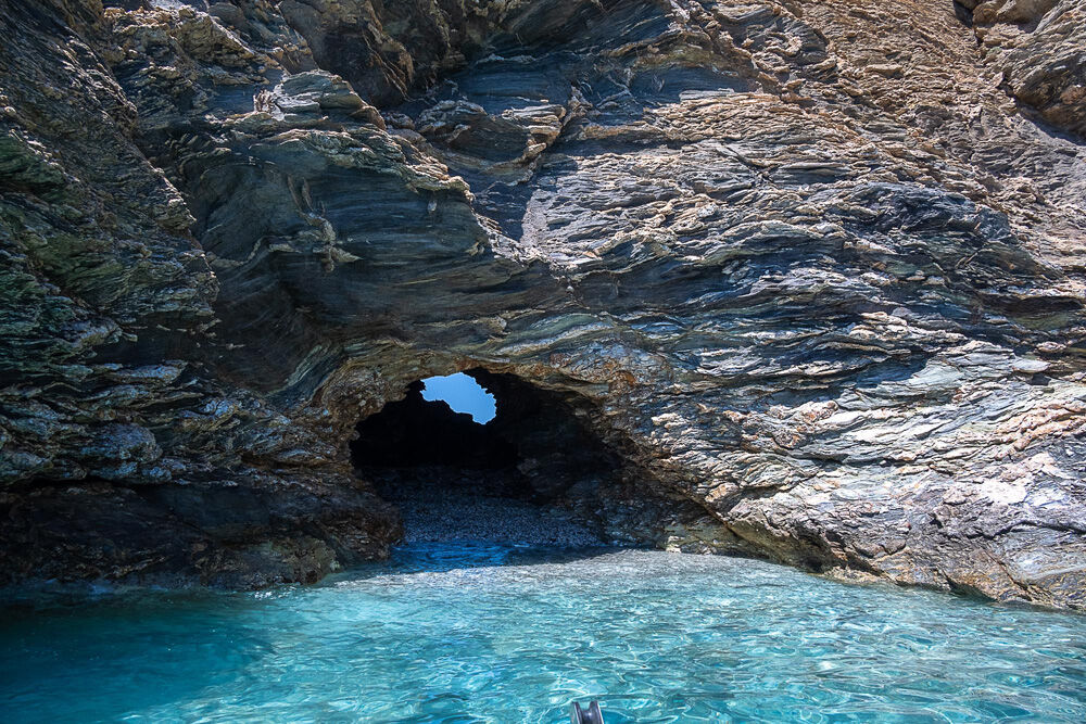 Rock arch seen from the sea
